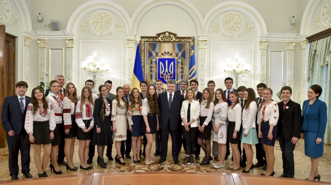 Волинська школярка на зустрічі з Президентом України